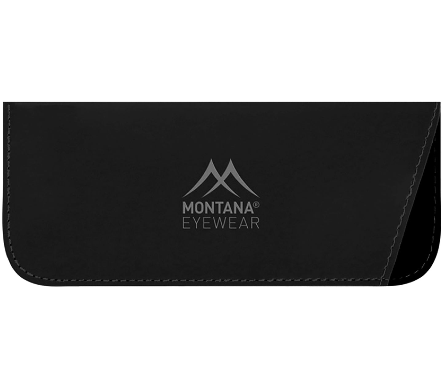 Branded Montana soft glasses pouch in black for Fiji (Gunmetal) sunglasses.