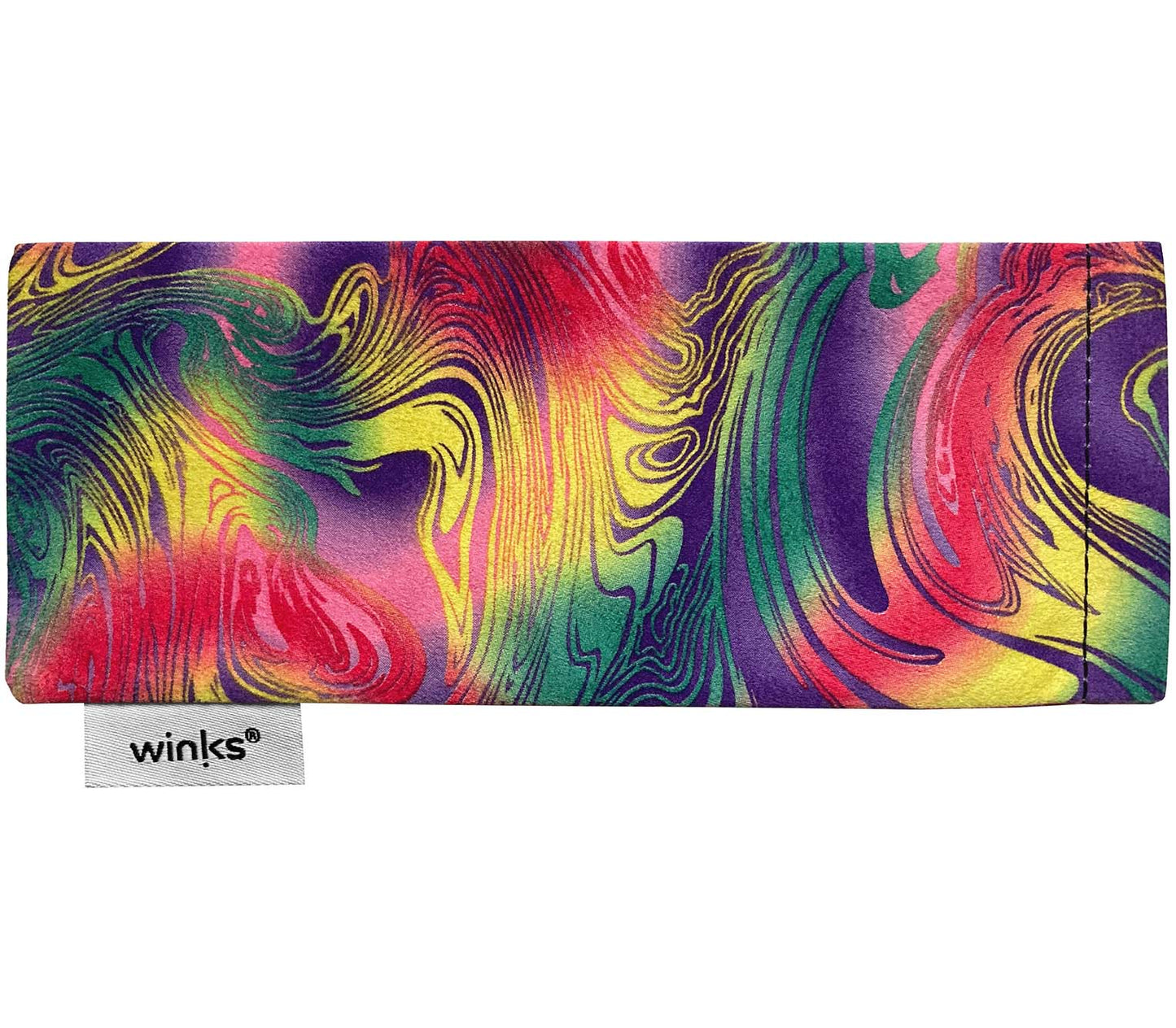 Marble swirl pattern soft glasses pouch for Modena (Multi-coloured).