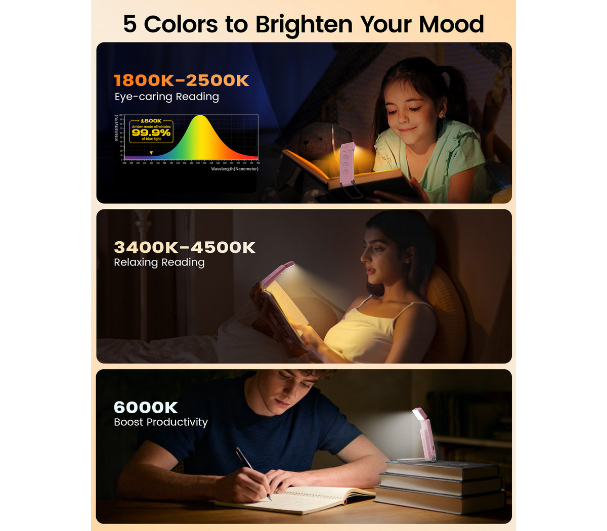 Book Light Mini (Pink)