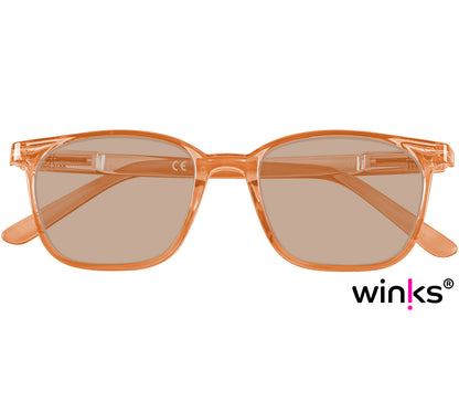 Checked soft glasses pouch for Pisa (Clear) bifocal reading sunglasses.