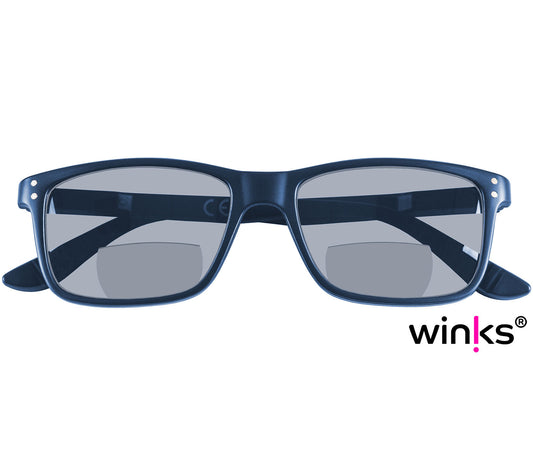 Brown striped soft glasses pouch with Jelli branding.