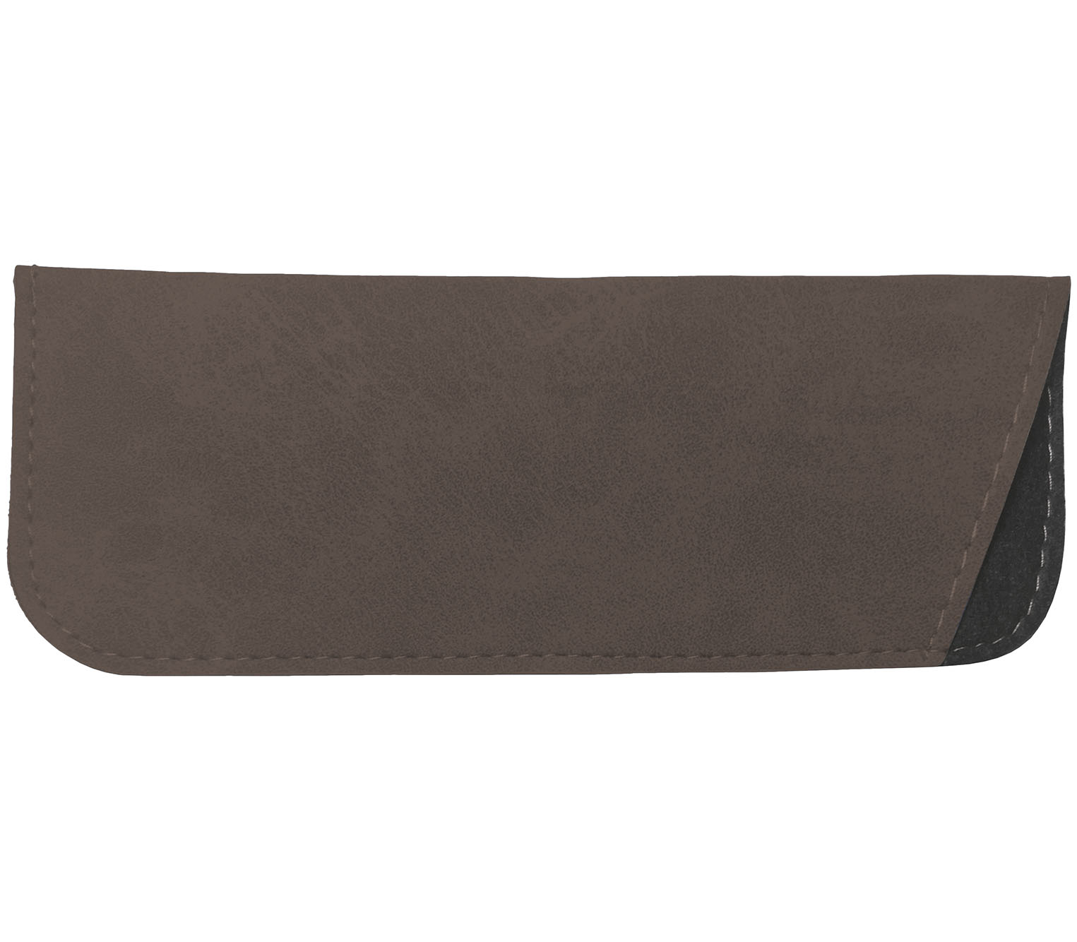 Grey faux suede sofy glasses pouch for Jazz (White) reading glasses.