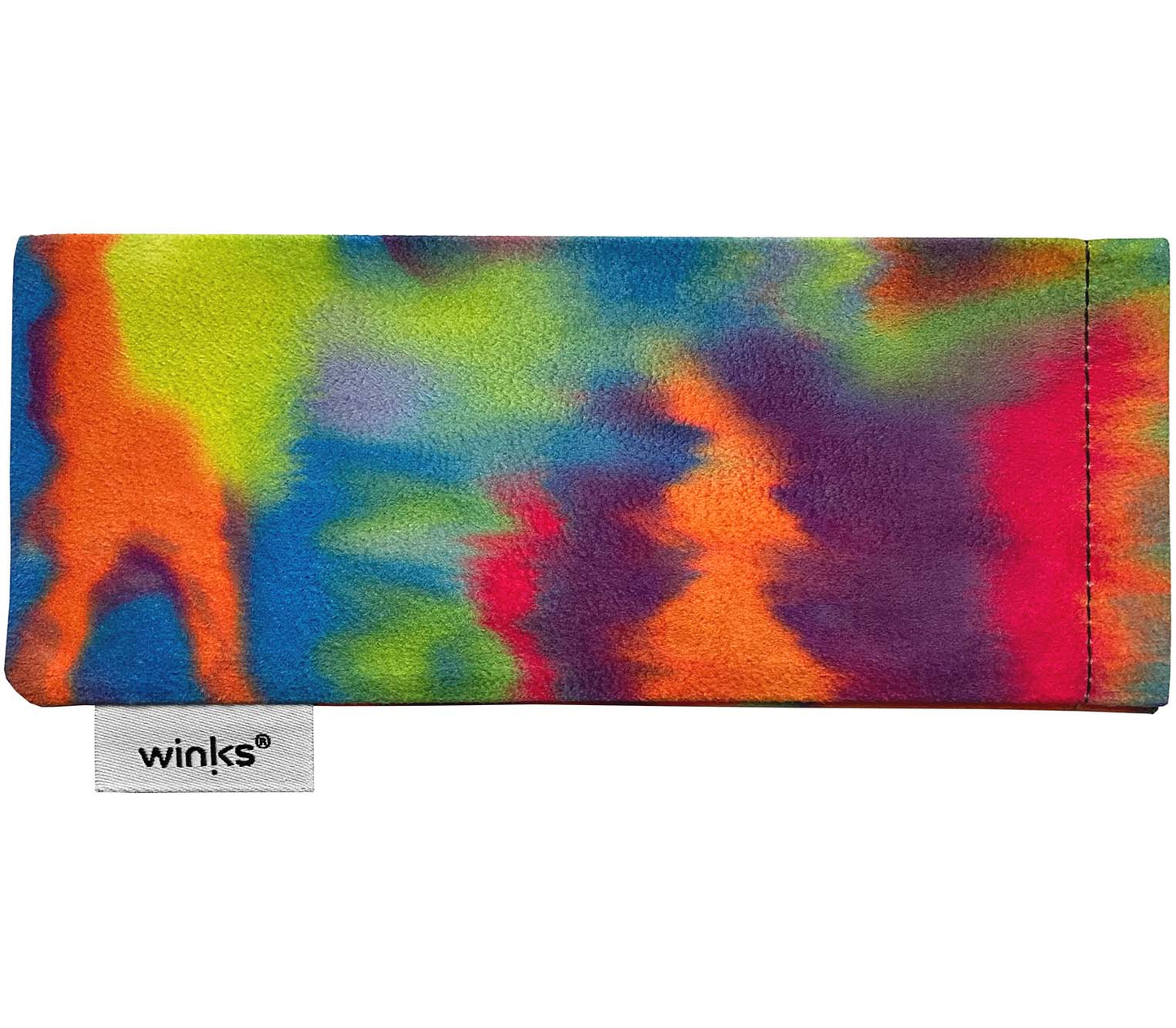 Psychedelic pattern soft glasses pouch for Toast (Multi-coloured) reading glasses.