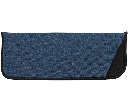 Soft glasses pouch in dark blue for Sundae (Blue) reading glasses.