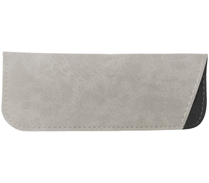 Soft faux suede glasses pouch in grey for Esprit (White) sunglasses.