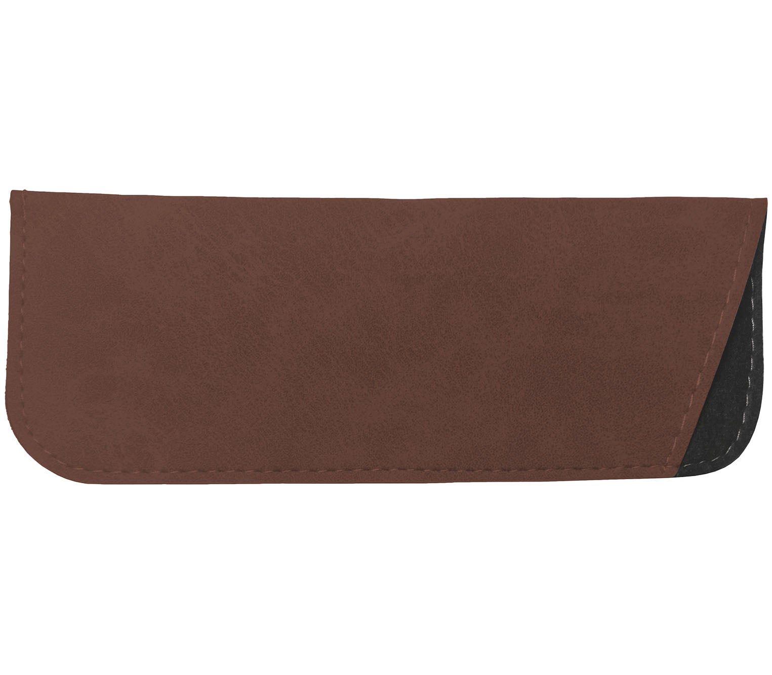 Brown soft glasses pouch for Aspen (Brown) reading glasses.