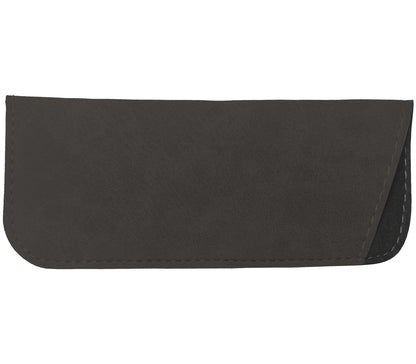 Grey soft glasses pouch for Bailey (Gunmetal) bifocal reading sunglasses.