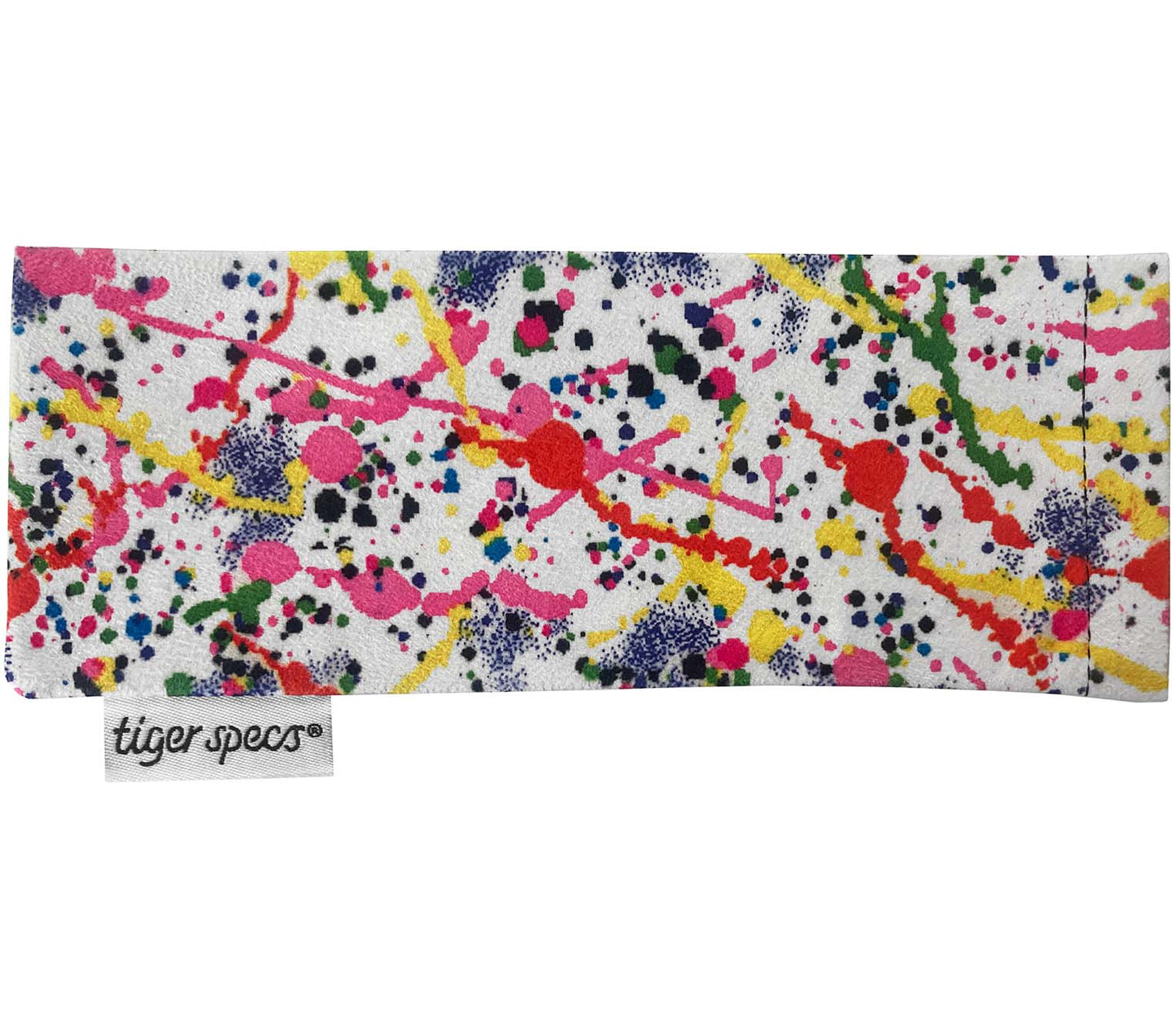 Paint splash pattern soft glasses pouch for Dexter (Multi-coloured) reading glasses.
