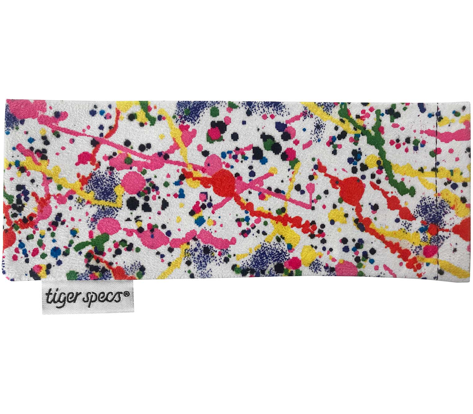 Paint splash pattern soft glasses pouch for Dexter (Multi-coloured) reading glasses.