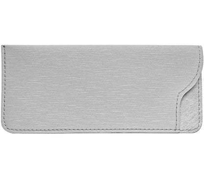 Soft glasses pouch for Mateo (Silver) reading glasses.