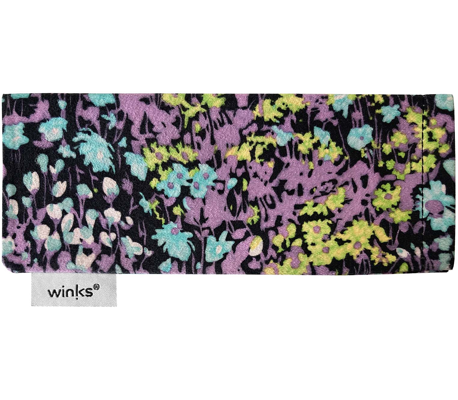 Floral patterned soft glasses pouch for Artist reading glasses.