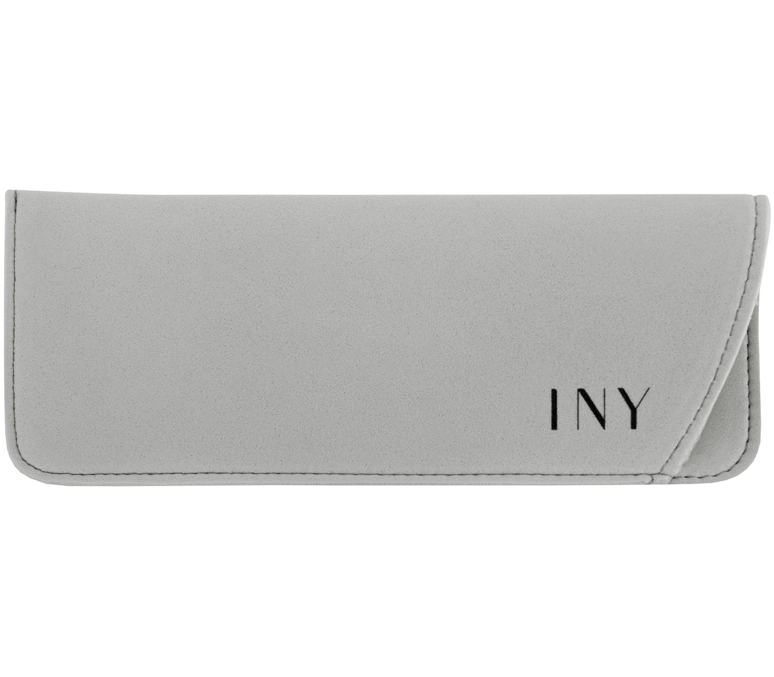 Moosy (Grey) glasses case in soft foam material and featuring stitching detailing around edge.