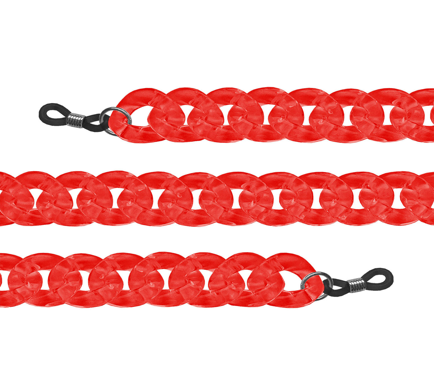 Coco (Red) chunky glasses chain.
