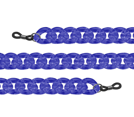 Coco (Blue) chunky glasses chain.