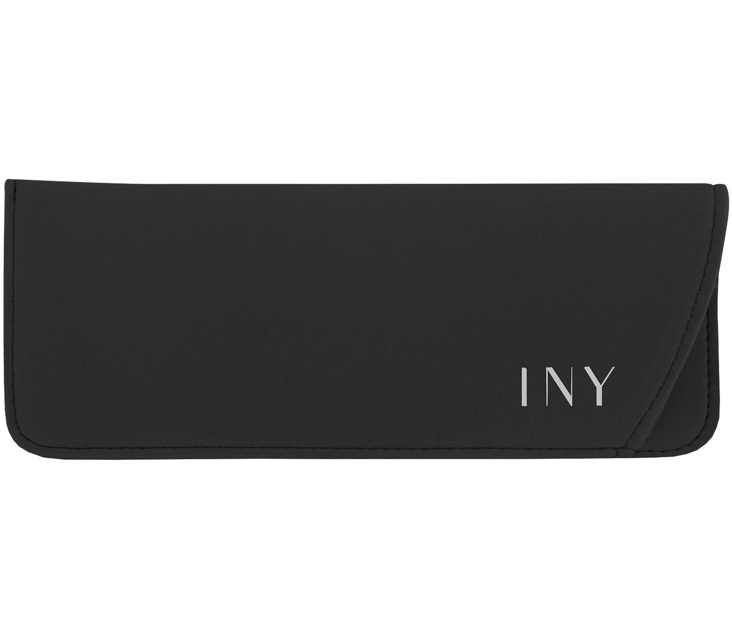 Moosy (Black) glasses case in soft foam material and featuring stitching detailing around edge.