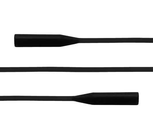 Loopy (Black) silicone glasses cord with temple grips at each end.
