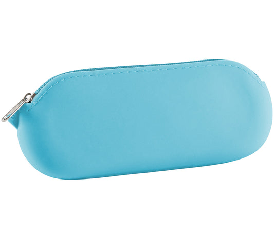 Buzz blue silicone, soft touch glasses case.
