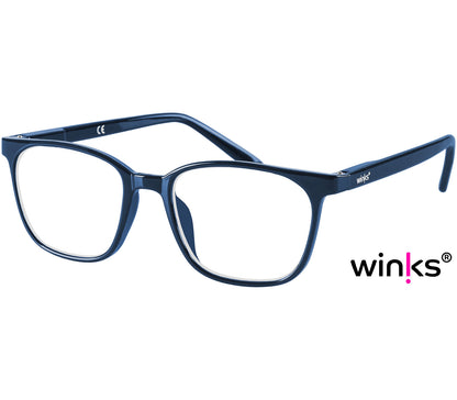 Artist (Blue) unisex reading glasses in a deep blue finish with oval lenses.