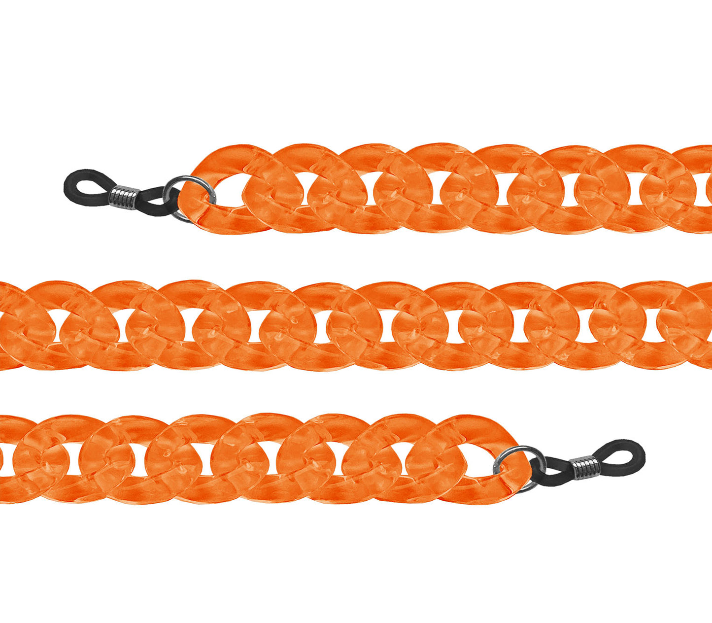 Coco (Orange) chunky glasses chain.