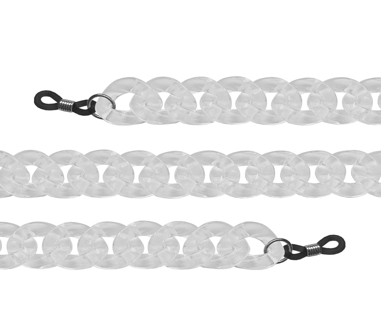 Coco (Clear) chunky glasses chain.
