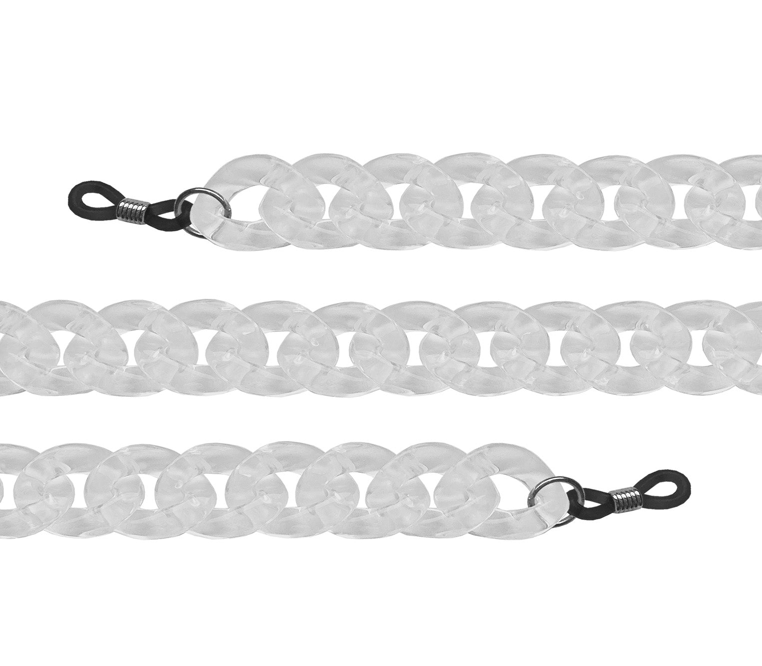 Coco (Clear) chunky glasses chain.