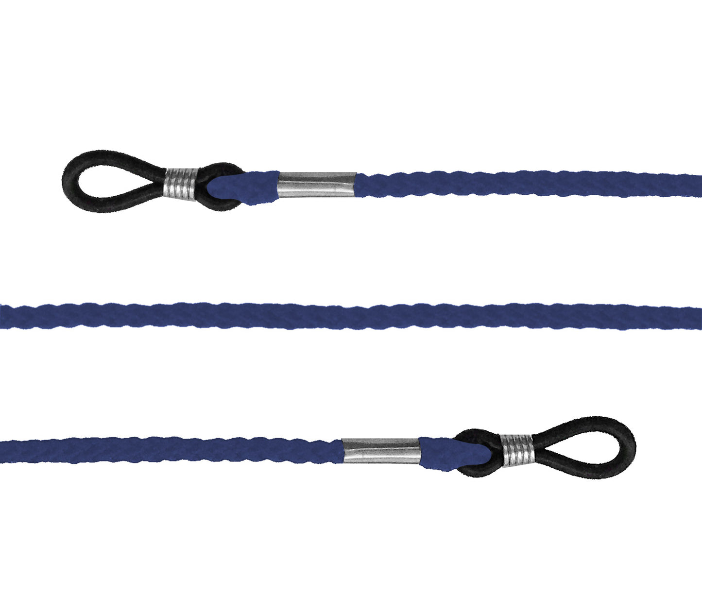 Holdy (Blue) glasses cord with loops on the end for attaching to glasses.