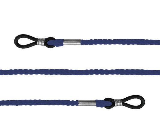 Holdy (Blue) glasses cord with loops on the end for attaching to glasses.