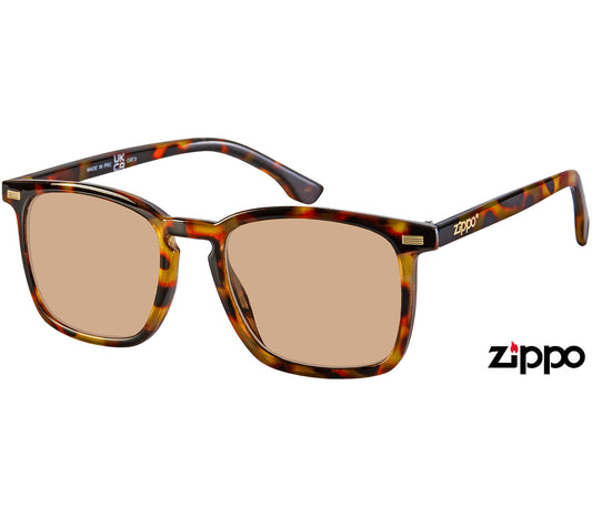 Malibu (Tortoiseshell) classic wayfarer sunglasses in a glossy tortoiseshell frame with gold details. Oversized brown tinted lenses.