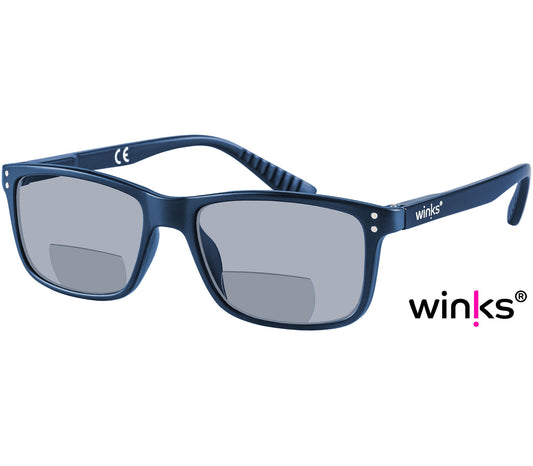 Jelli Sun (Multi Tortoise) unisex sun reading glasses with large square lenses and multicoloured, tortoiseshell arms and details.