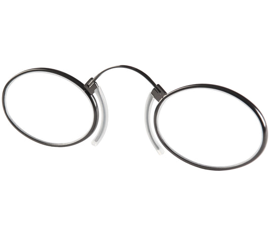 Clipper (Gunmetal) unisex pince nez reading glasses.